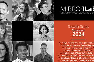 MIRRORLab Summer Speakers 2024