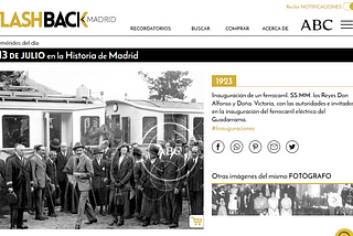 Regreso al pasado: Flashback Madrid, una web 100% AMP para disfrutar del archivo fotográfico de ABC