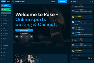 Welcome to Rake.com — Your Ultimate Destination for Crypto Gaming and Sports Betting