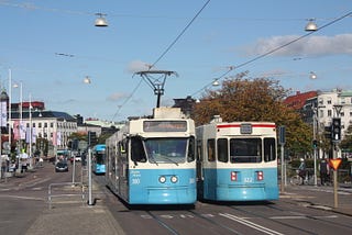 Trams in Gothenburg, 27 September 2025
