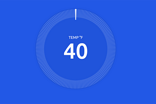 A UI like the NEST thermostat one