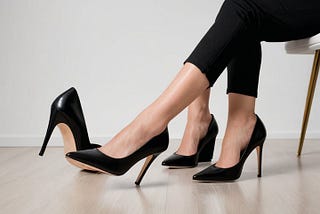 Closed Toe Black Heels