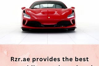 Car Rental Company Dubai, Uae | Rzr.ae