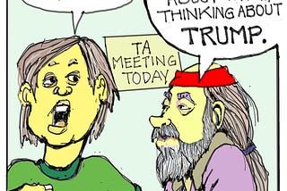 Oh shit, I am powerless over Trump and my life has become totally unmanageable over the last 2…