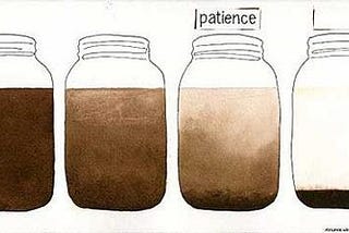 Alan Watts, muddy water, and meditating.