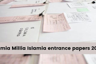 Jamia Millia Islamia entrance papers 2021