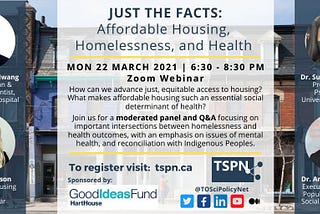 TSPN Just the Facts: Affordable Housing, Homelessness, and Health