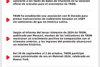Informe Mensual de TRON 01.10.2024 –31.10.2024