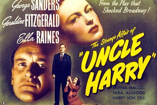 Film poster for The Strange Affair of Uncle Harry