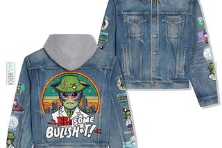 The shoes of the extraterrestrial outsider with Resident Alien This Is Some Bull Jean Jacket