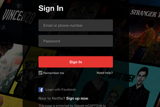 Directions to Sign In to Netflix on TV