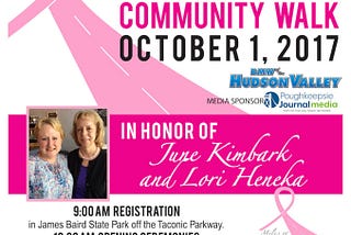 The Hudson Valley Prepares for Breast Cancer Awareness Month: An Event Round-Up