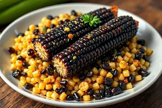 how to cook black corn