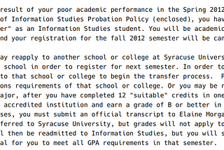 From (Temporary) College Failout and Beyond