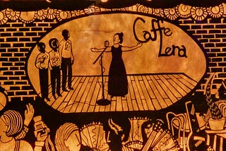 Caffe Lena internal artwork