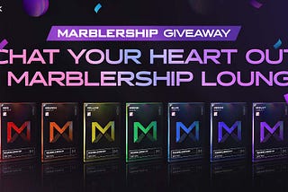 [EVENT] Marblership Rainbow Giveaway at Marblership Lounge