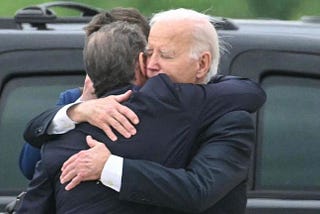 Photo of Biden Hugging His Son After Verdict