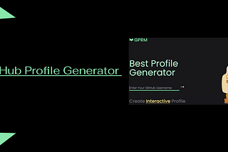 Make your GitHub Profile stand out using GPRM!