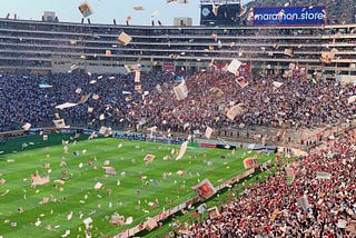 Photo of fans at a football stadium