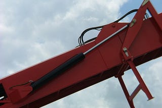 What safety precautions should you take when working with hydraulic cylinders?