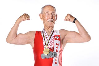 Charles Eugster of UK is the Usain Bolt of the 200m Running seniors category