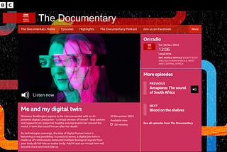 BBC Documentary “Me and My Digital Twin” By Ghislaine Boddington featuring Dinis Guarda, Leonardo…