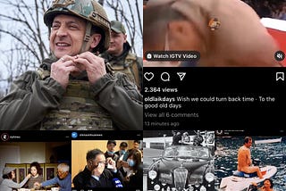 A short fragment of my homepage feed on Instagram
