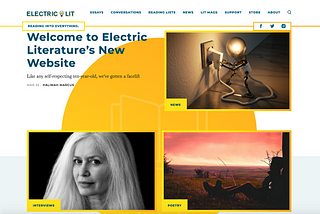 Electric Literature Has a Brand New Website