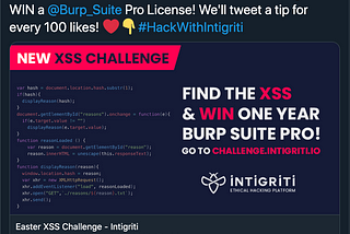 Solving Intigriti Challenge using… Content Injection!