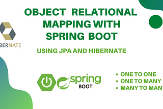 Object Relational Mapping with Spring Boot, JPA and Hibernate