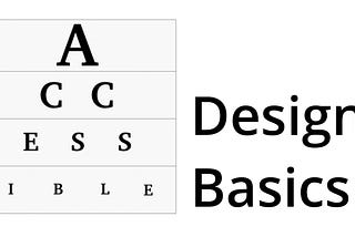“Accessible design basics”