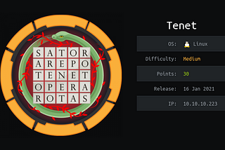 Hack The Box — Tenet — Write up