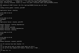Installing ABAP Cloud Developer Trial Docker Image locally With License Update