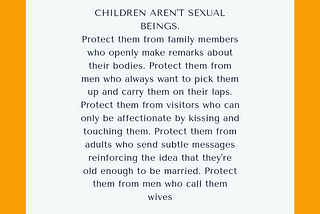 Understanding Children Can’t Consent. Day 12. (14/16).