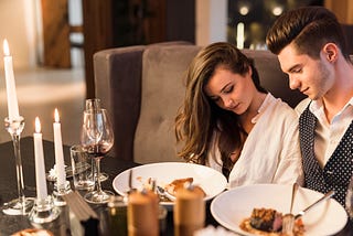 couple at table