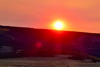 Sunset Tonight. Bull Mountain Colorado @ 10,000 ft.