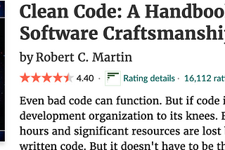 Summary of — Clean Code by Robert C Martin —Part 1: Overview