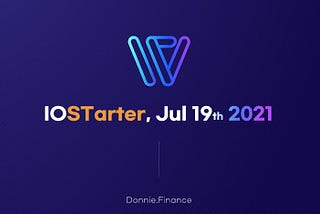 [WITCH x IOSTarter] First IOSTarter Project, July 19th