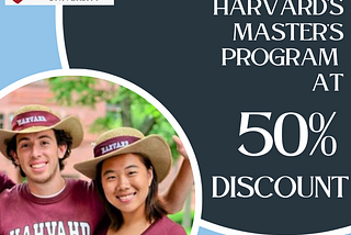 How to get a Master’s degree in Data Science or Computer Engineering from Harvard at 50% discount