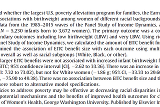 This is an assortment of recently published articles on infant health equity.