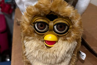 A Furby toy.