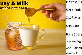 honey and milk for health