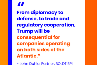 Implications of a second Trump admin for US companies in Europe