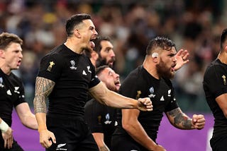 The All Blacks Rugby Club winning together