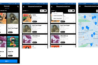 Welcome to Shazam Nearby — a UX/UI case study