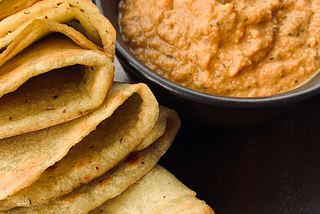 Lentil pancakes with Tomato & Peanut Chutney | Healthy snack that’s perfect for any meal