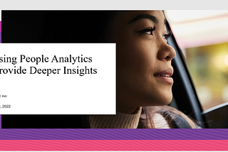 Utilising People Analytics To Provide Deeper Insights