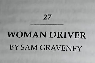 Woman Driver