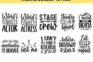 Actor SVG, Theatre SVG Bundle, Access Svg, Theater Png, Drama Svg, Free Commercial Use