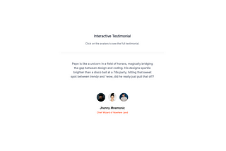 How to create an interactive testimonial with Astrojs, Tailwind CSS and JavaScript